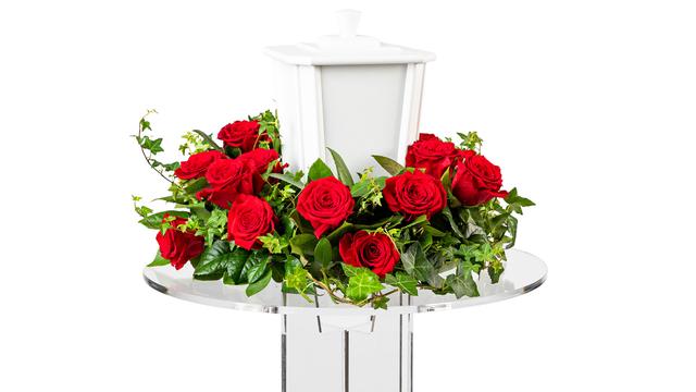 Bild av Urndekoration - Grönskande rosor