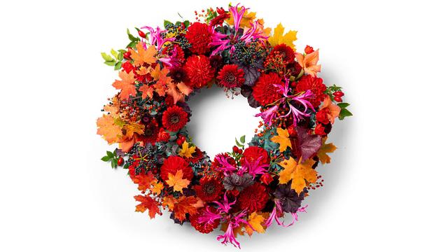 Bild av Krans - Eldig blomstermix, mindre